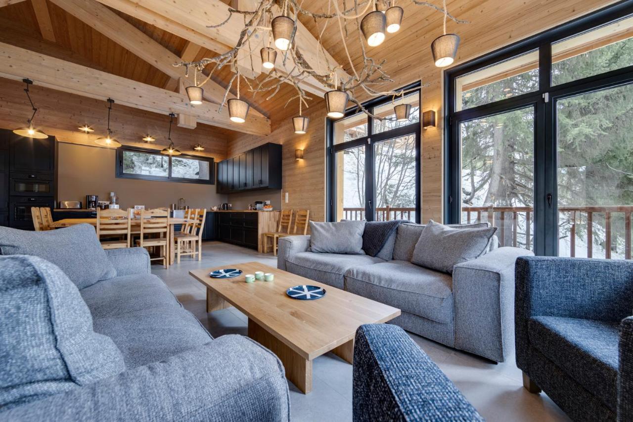 Chalet Du Bois Melay - Piscine - Proche Pistes - 15 Personnes La Plagne Exteriör bild