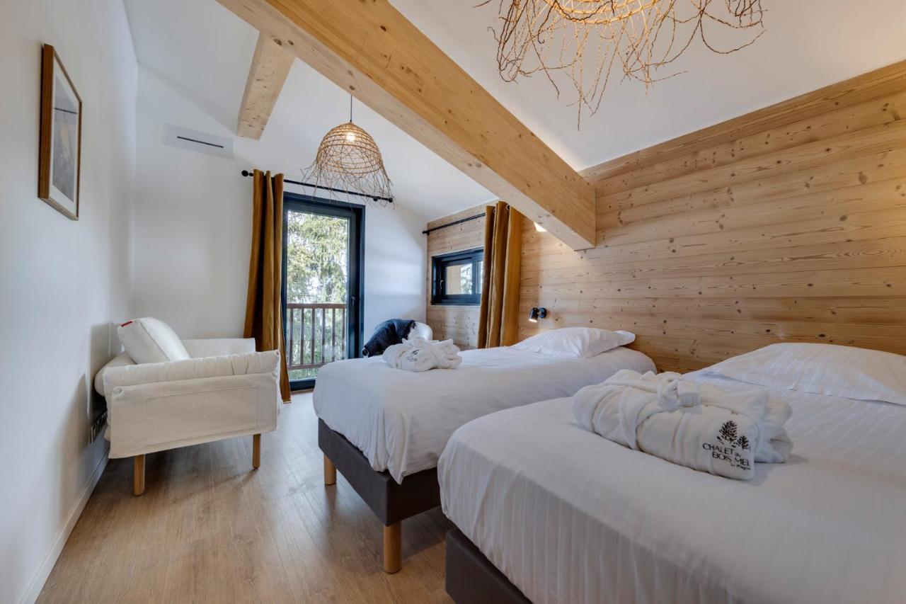 Chalet Du Bois Melay - Piscine - Proche Pistes - 15 Personnes La Plagne Exteriör bild
