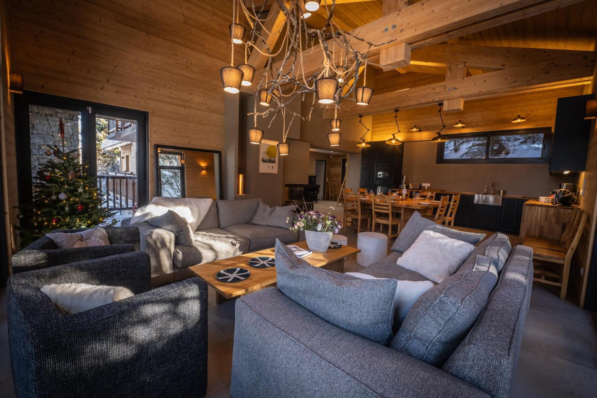 Chalet Du Bois Melay - Piscine - Proche Pistes - 15 Personnes La Plagne Exteriör bild